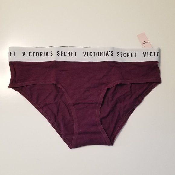 BUNDLE! NWT 3 prs Victoria's Secret Cotton Logo Waist Hiphugger Panty, Size S - Picture 2 of 5